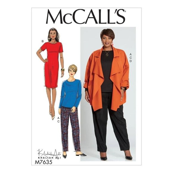 McCall's M7635 Misses 8 to 16 Jacket, Top, Dress and Pants Uncut Sewing Pattern - Picture 2 of 4